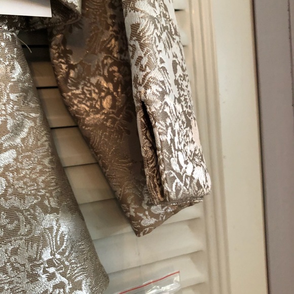 Beautiful NWT brocade jacket and gold layered dress with jeweled waist. Size 8. - Picture 4 of 15